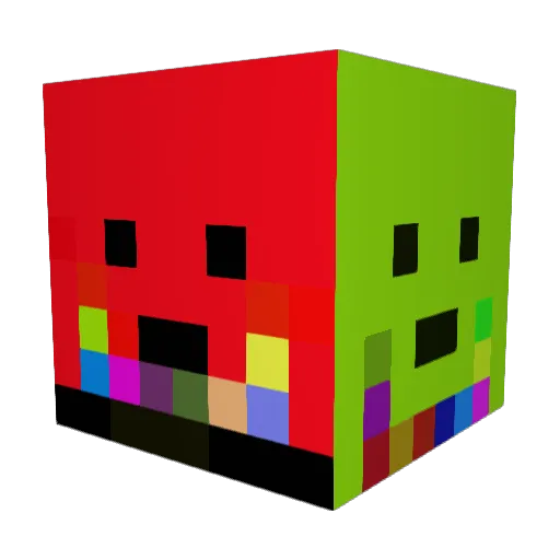 Aliokao06 Minecraft avatar head, 3D render