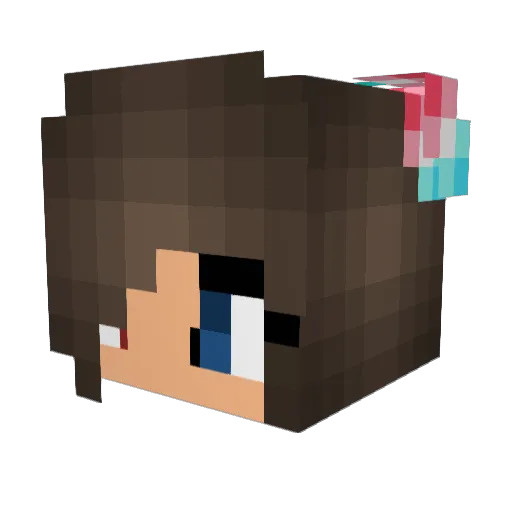 Alip01 Minecraft avatar head, 3D render
