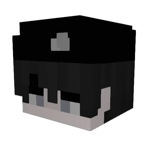 AlisAmon Minecraft avatar head, 3D render