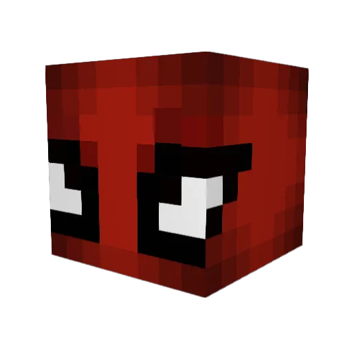 AlishaR7 Minecraft avatar head, 3D render