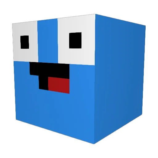 Alishko Minecraft avatar head, 3D render