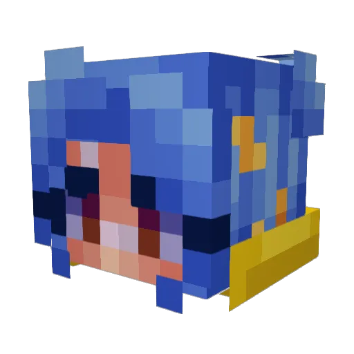 Alisoftware Minecraft avatar head, 3D render