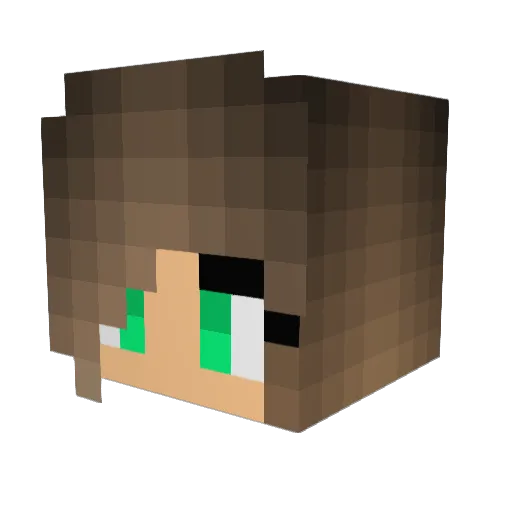 AlisonDuff Minecraft avatar head, 3D render