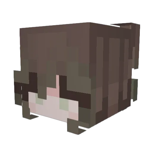 AlisonMacis Minecraft avatar head, 3D render