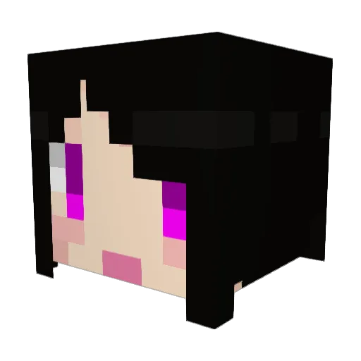 Alison_Break Minecraft avatar head, 3D render