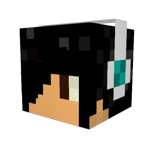 Alison_Q Minecraft avatar head, 3D render