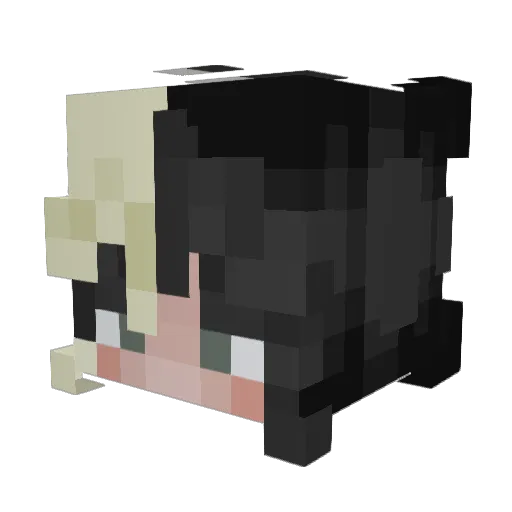 Alissa_222 Minecraft avatar head, 3D render