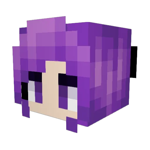 Alissa_ Minecraft avatar head, 3D render
