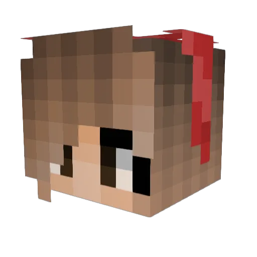 Alissa_Violent Minecraft avatar head, 3D render