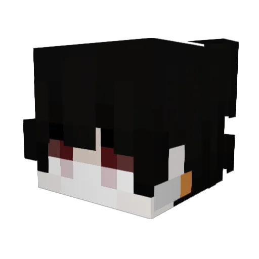 Alissian Minecraft avatar head, 3D render