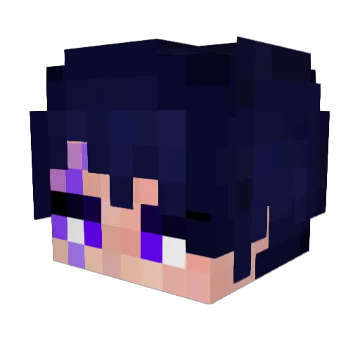 AlistarIsCow Minecraft avatar head, 3D render
