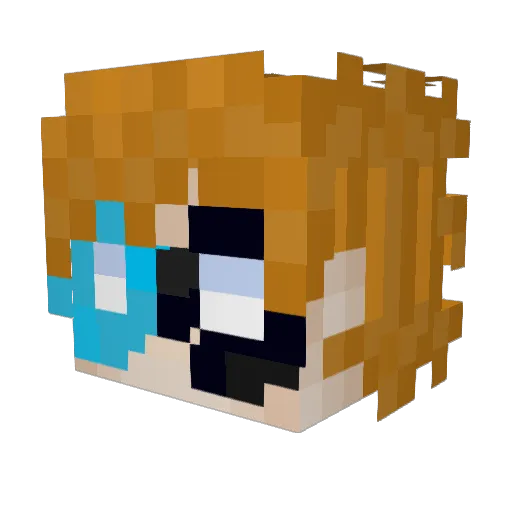 AlisterHorrowind Minecraft avatar head, 3D render