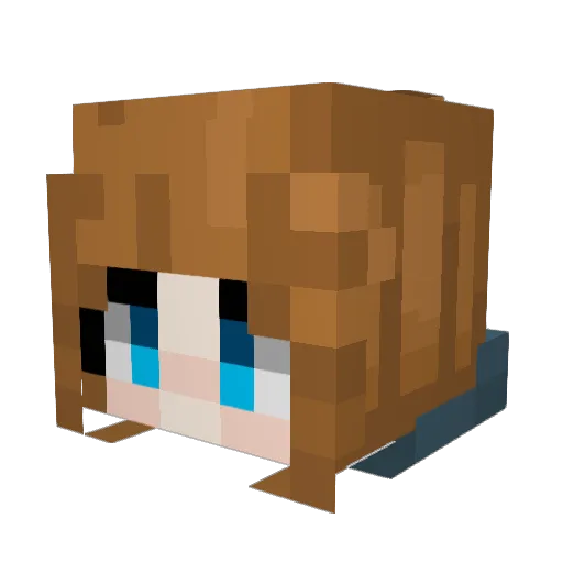 AlitaDragonGamer Minecraft avatar head, 3D render