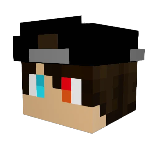 Alittle_Cold Minecraft avatar head, 3D render