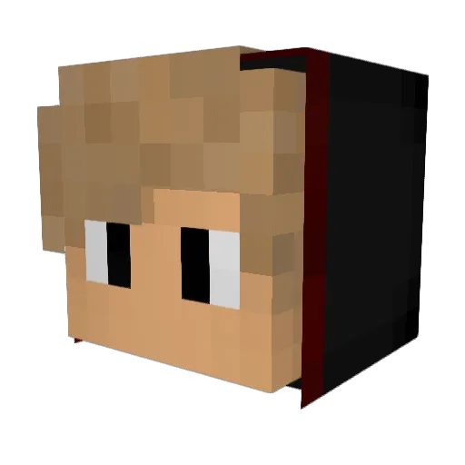 Alive2Pl4y Minecraft avatar head, 3D render