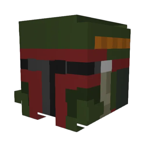 Alive2k Minecraft avatar head, 3D render