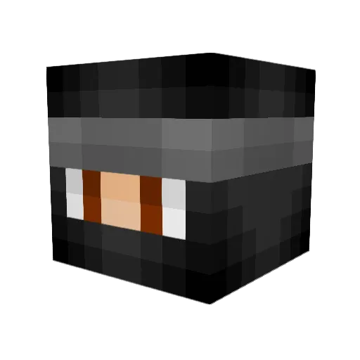 AliveBurrito Minecraft avatar head, 3D render