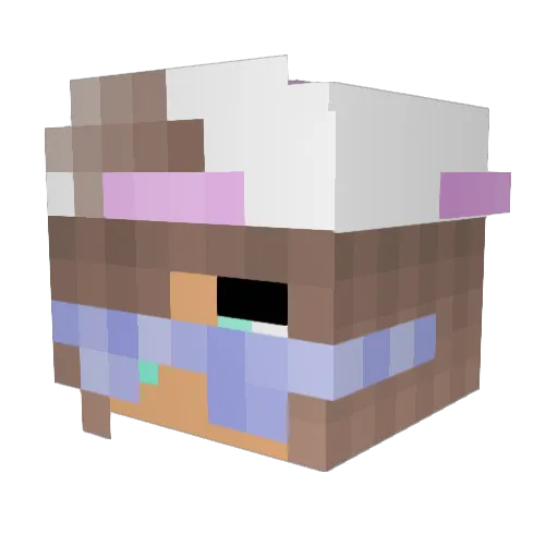 AliveBushh Minecraft avatar head, 3D render