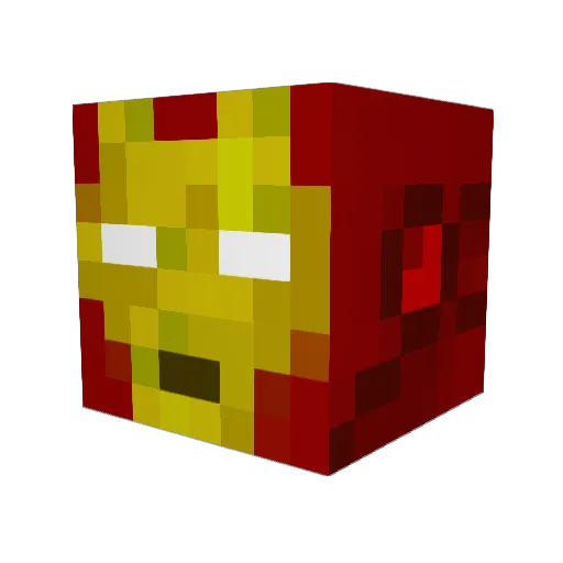 AliveThorn Minecraft avatar head, 3D render