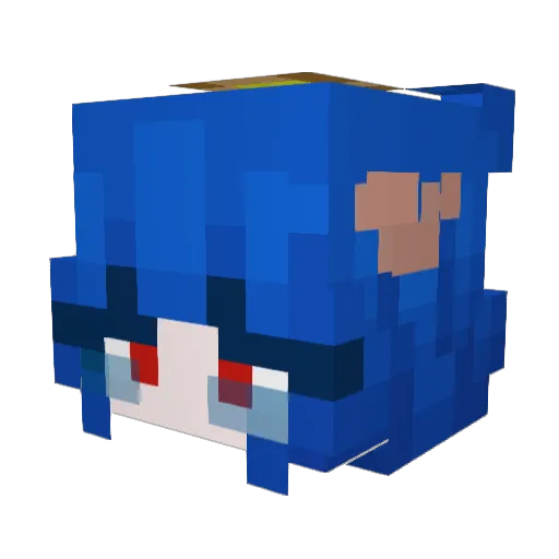 Aliwi Minecraft avatar head, 3D render