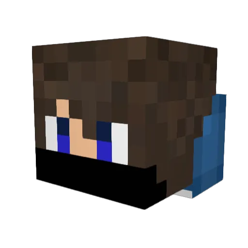 Alix4ever Minecraft avatar head, 3D render