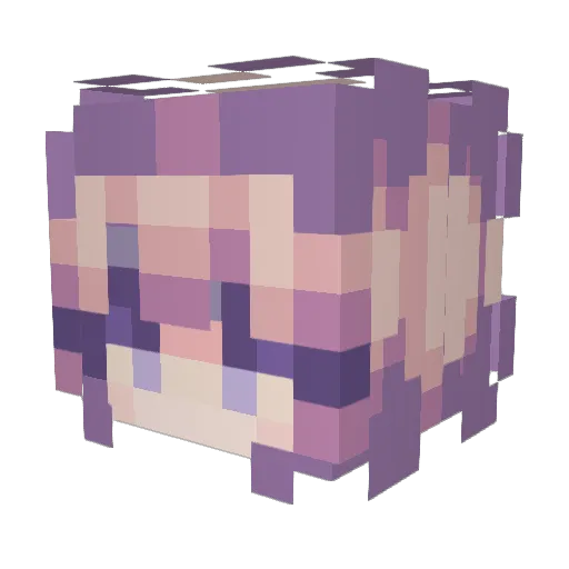 Alix_Cat Minecraft avatar head, 3D render