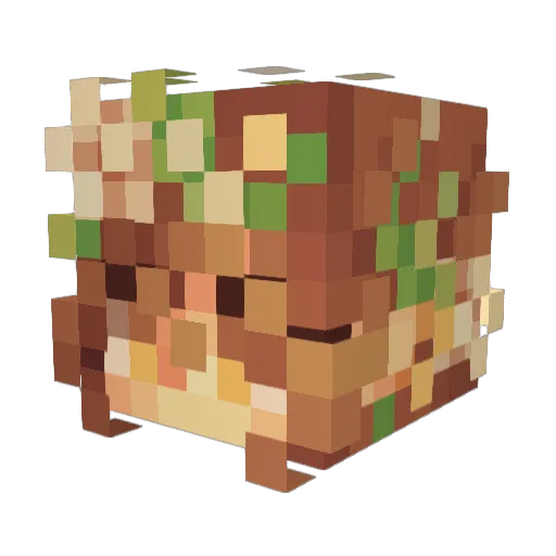 Alixrisumochi Minecraft avatar head, 3D render