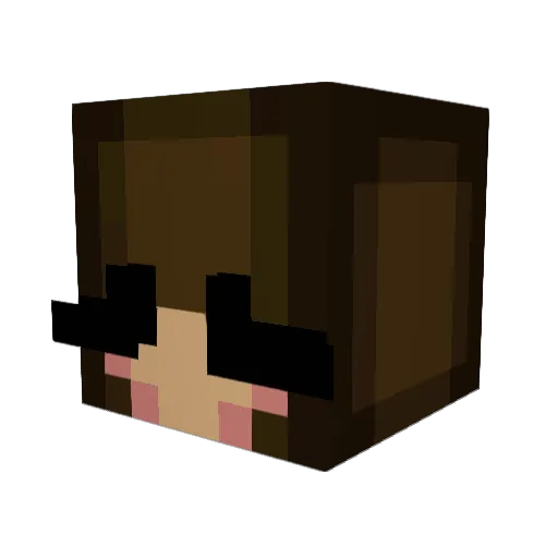 Alixx868 Minecraft avatar head, 3D render
