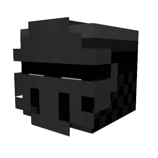 Aliya_G Minecraft avatar head, 3D render