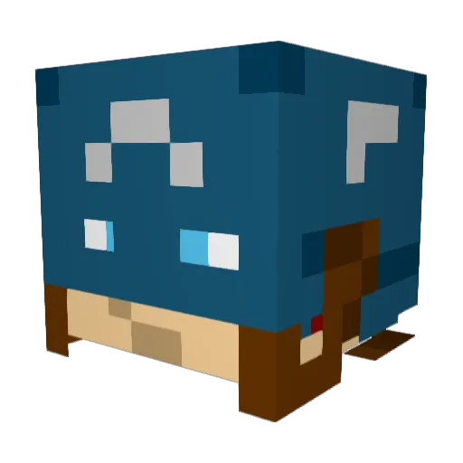 Alizak Minecraft avatar head, 3D render