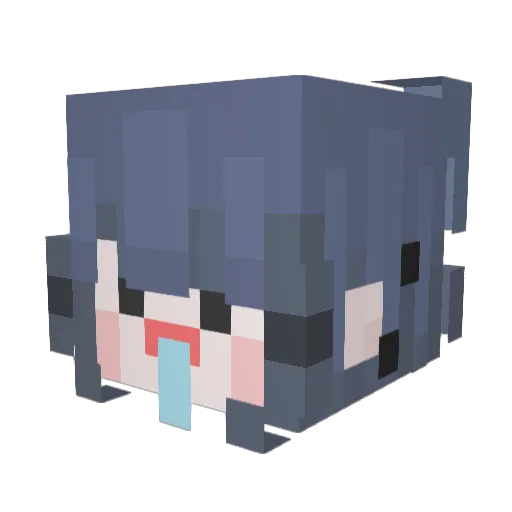 Alizeke Minecraft avatar head, 3D render