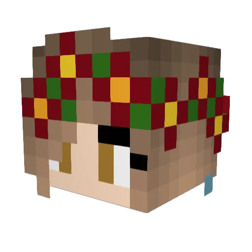 Alizeti Minecraft avatar head, 3D render