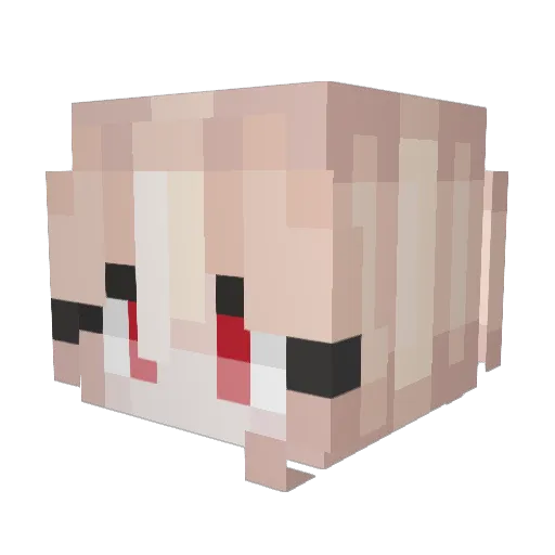 Aljanah Minecraft avatar head, 3D render