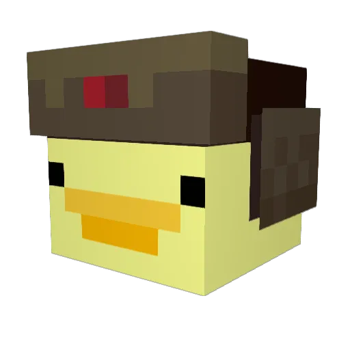 Alka34 Minecraft avatar head, 3D render