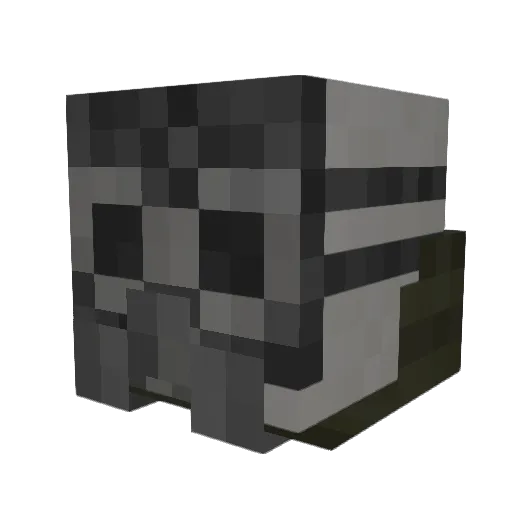 Alkacine Minecraft avatar head, 3D render