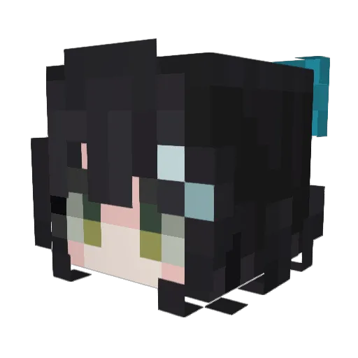 Alkaid114 Minecraft avatar head, 3D render