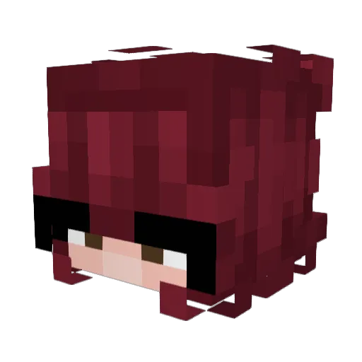 Alkaid_mp4 Minecraft avatar head, 3D render