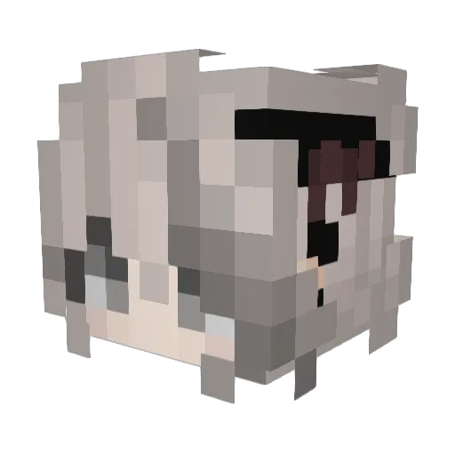 Alkali__ Minecraft avatar head, 3D render