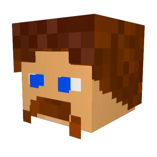 AlkalineExpert Minecraft avatar head, 3D render