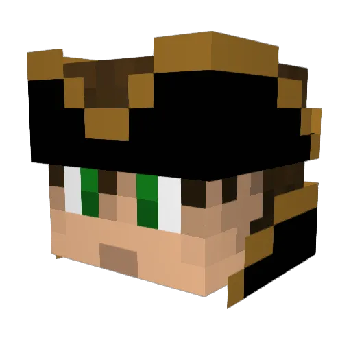 Alkan__ Minecraft avatar head, 3D render
