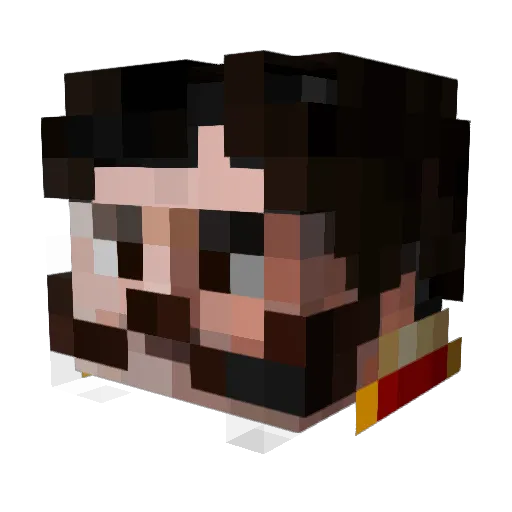 AlkariaStijn Minecraft avatar head, 3D render