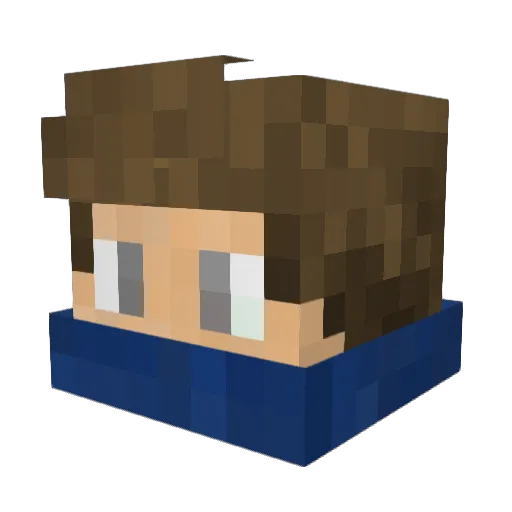 Alkariis Minecraft avatar head, 3D render