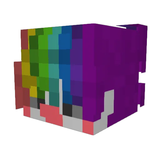 AlkeCZ Minecraft avatar head, 3D render