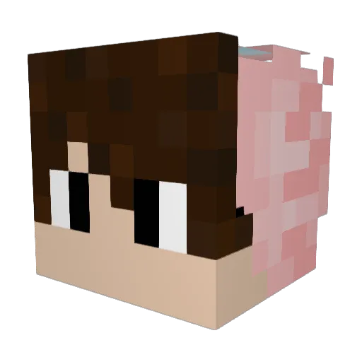 AlkeidesDTC Minecraft avatar head, 3D render