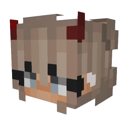Alkerder Minecraft avatar head, 3D render
