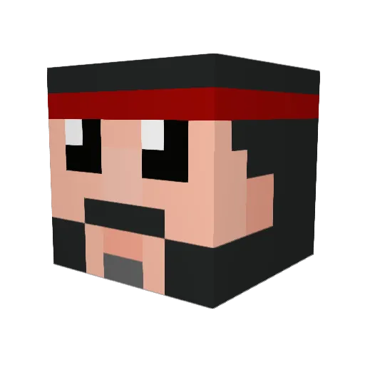 Alkey_UA Minecraft avatar head, 3D render