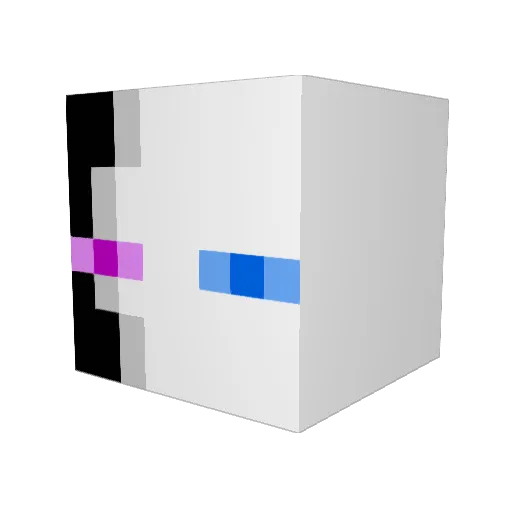 Alkhald1 Minecraft avatar head, 3D render