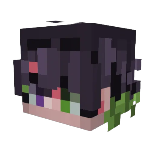 AlkiSixSeven Minecraft avatar head, 3D render