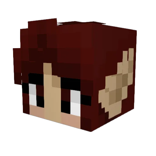AlkoramLaecrist Minecraft avatar head, 3D render