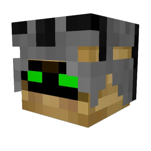Alksndr0503 Minecraft avatar head, 3D render